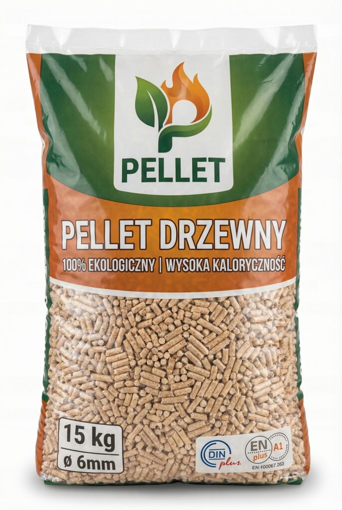 Kałuszyn - Zasobnik z ekologicznym pelletem drzewnym o wadze 15 kg, idealnym do ogrzewania. Pellet charakteryzuje się wysoką kalorycznością i jest dostępny z dostawą.
